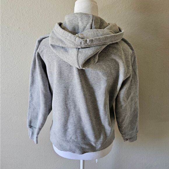 Athleta 24/7 Heather Grey Hoodie Drawstring Pullover Size XS - Picture 3 of 6